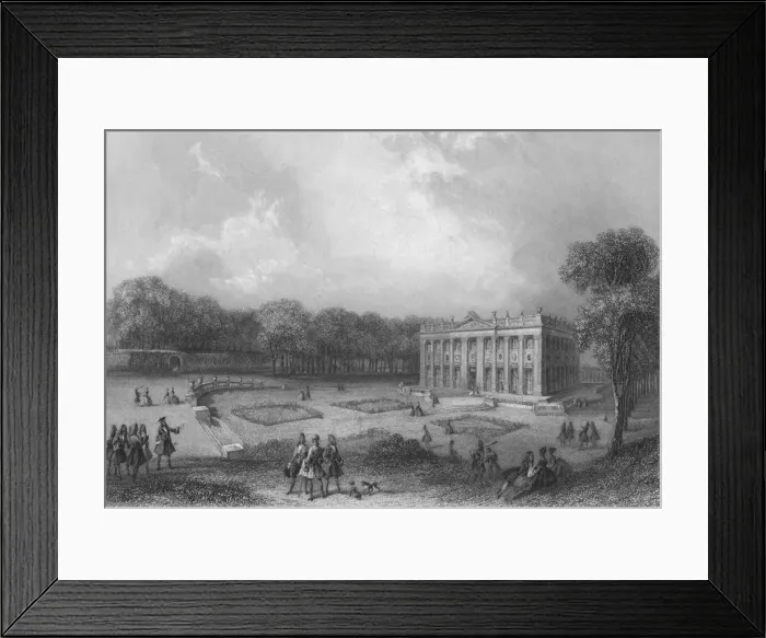 Framed Print : The Petit Trianon, 1839. Artist: J P Heath Framed Print : The Petit Trianon, 1839. Artist: J P Heath