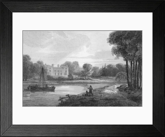 Framed Print : Lady Sullivans Villa, 1809. Artist: William Bernard Cooke Framed Print : Lady Sullivans Villa, 1809. Artist: William Bernard Cooke