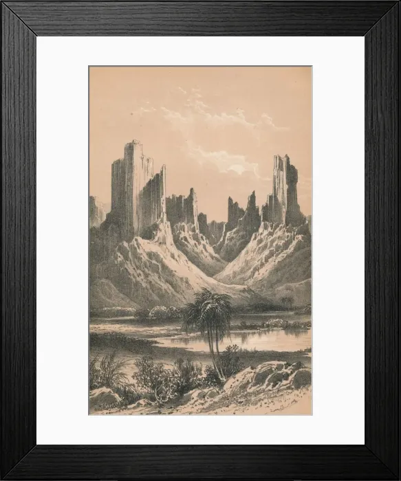 Framed Print : The Mountains of Hombori, c1900 Framed Print : The Mountains of Hombori, c1900
