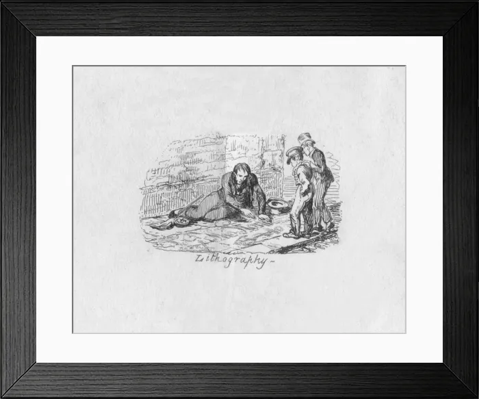 Framed Print : Lithography, 1829. Artist: George Cruikshank Framed Print : Lithography, 1829. Artist: George Cruikshank