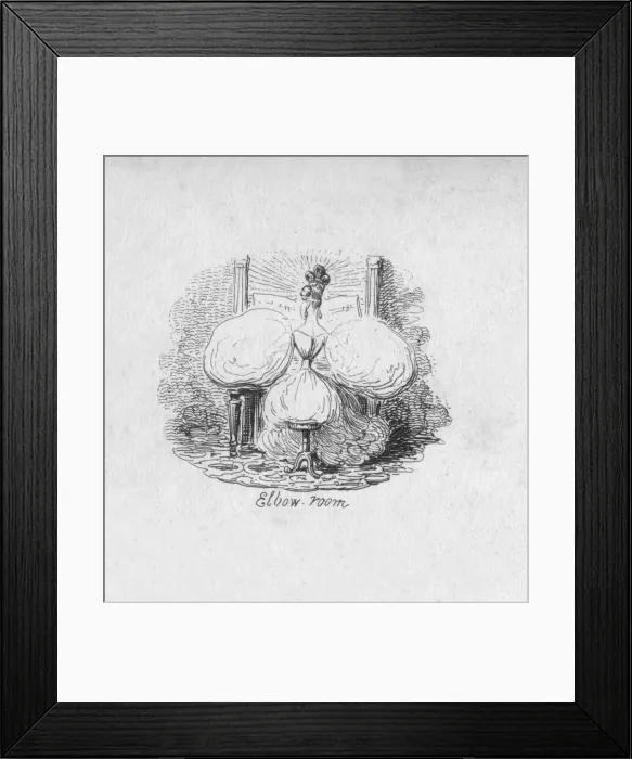 Framed Print : Elbow Room, 1829. Artist: George Cruikshank Framed Print : Elbow Room, 1829. Artist: George Cruikshank