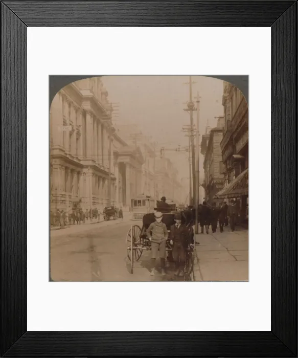 Framed Print : St. James Street, Montreal, Canada, 1900 Framed Print : St. James Street, Montreal, Canada, 1900
