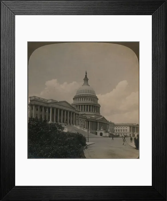 Framed Print : United States Capitol, Washington, D. C. U. S. A. 1902. Artist: RY Young Framed Print : United States Capitol, Washington, D. C. U. S. A. 1902. Artist: RY Young
