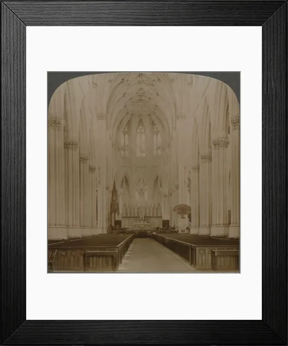 Framed Print : Interior finest Gothic structure in U. S. - St. Patricks Cathedral, New York, c1900 Framed Print : Interior finest Gothic structure in U. S. - St. Patricks Cathedral, New York, c1900