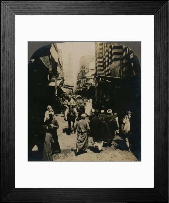 Framed Print : On El Choir, a Narrow Street in the Arab Bazaar Quarter of Cairo, Egypt, 1903 Framed Print : On El Choir, a Narrow Street in the Arab Bazaar Quarter of Cairo, Egypt, 1903
