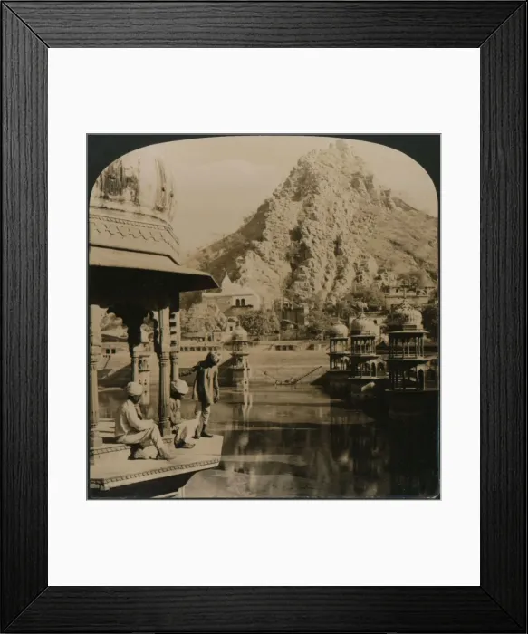 Framed Print : Holy Tank of Alwar, surrounded with palaces and shrines, a scene of surpassing beauty, India, 1907 Framed Print : Holy Tank of Alwar, surrounded with palaces and shrines, a scene of surpassing beauty, India, 1907