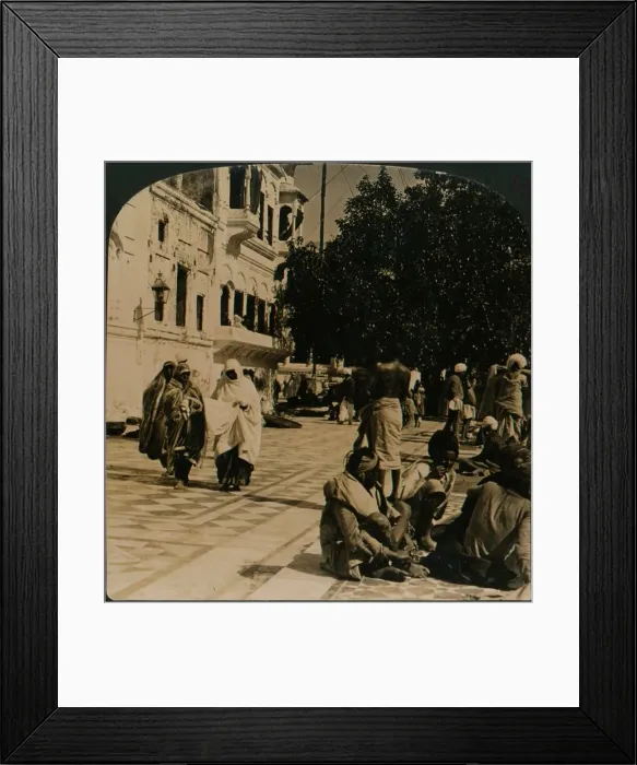 Framed Print : In the courtyard of the Golden Temple. Amritsar, India, 1907 Framed Print : In the courtyard of the Golden Temple. Amritsar, India, 1907