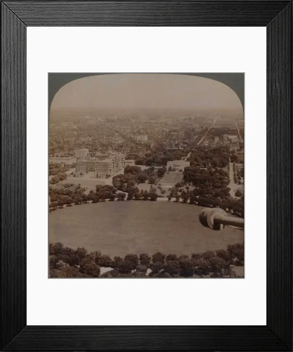 Framed Print : From Washington Monument (N. ), the White House, Treasury and State Department, Washington, U. S. A Framed Print : From Washington Monument (N. ), the White House, Treasury and State Department, Washington, U. S. A
