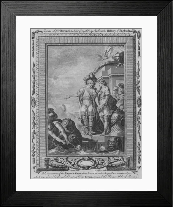 Framed Print : The Departure of the Emperor Adrian from Rome in order to quell an insurrection which was raised by Artist: William Walker Framed Print : The Departure of the Emperor Adrian from Rome in order to quell an insurrection which was raised by Artist: William Walker