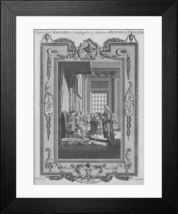 Framed Print : The Bill of Rights ratified at the Revolution by King William, and Queen Mary previous to their Cor Artist: John Cary Framed Print : The Bill of Rights ratified at the Revolution by King William, and Queen Mary previous to their Cor Artist: John Cary