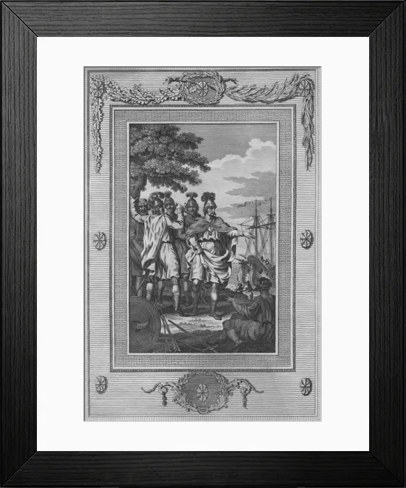 Framed Print : The Assassination of Carausius, who having been declared Emperor of Rome, as well as sole Monarch o Artist: William Thornton Framed Print : The Assassination of Carausius, who having been declared Emperor of Rome, as well as sole Monarch o Artist: William Thornton