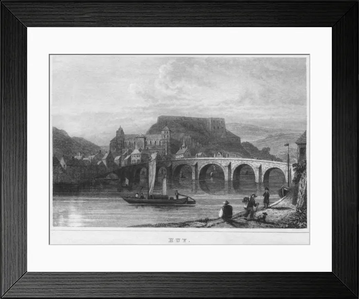 Framed Print : Huy, 1850. Artist: Shury & Son Framed Print : Huy, 1850. Artist: Shury & Son