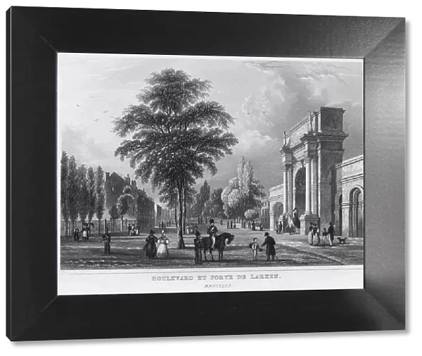 Boulevard Et Porte De Laeken. Brussels, 1850. Artist: Archelaus Cruse