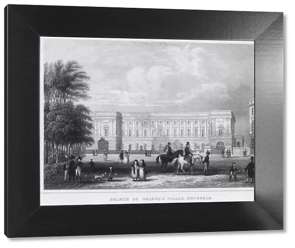 Prince of Oranges Palace, Brussels, 1850. Artist: Shury & Son