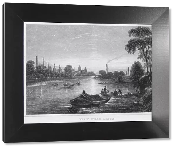 View near Liege, 1850