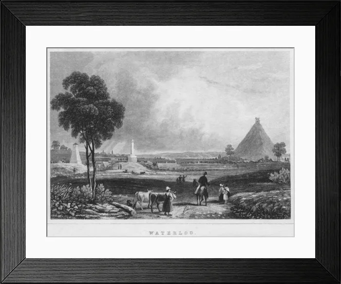 Framed Print : Waterloo, 1850. Artist: Shury & Son Framed Print : Waterloo, 1850. Artist: Shury & Son