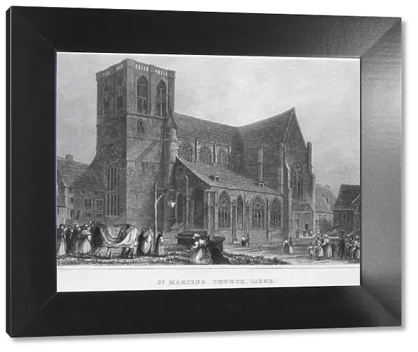 St. Martins Church, Liege, 1850. Artist: R Brice