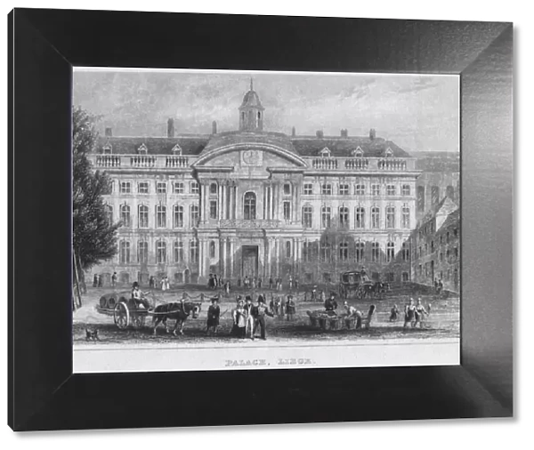 Palace, Liege, 1850. Artist: R Brice