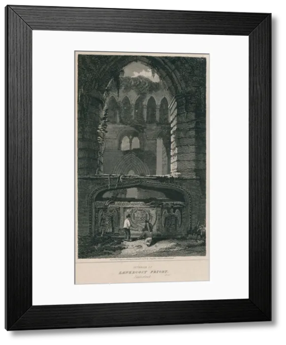 Framed Print : Interior of Lanercost Priory. Cumberland, 1814. Artist: John Greig Framed Print : Interior of Lanercost Priory. Cumberland, 1814. Artist: John Greig