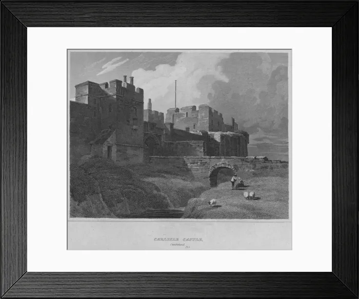 Framed Print : Carlisle Castle, Cumberland, 1814. Artist: John Greig