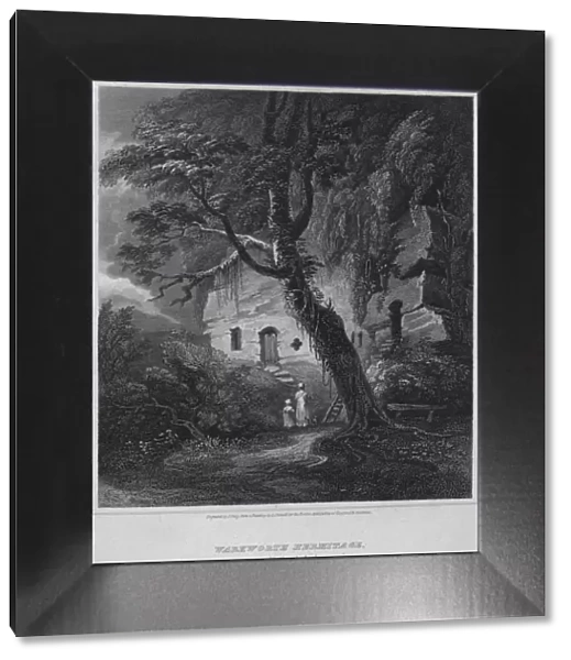 Warkworth Hermitage, Northumberland, 1814. Artist: John Greig