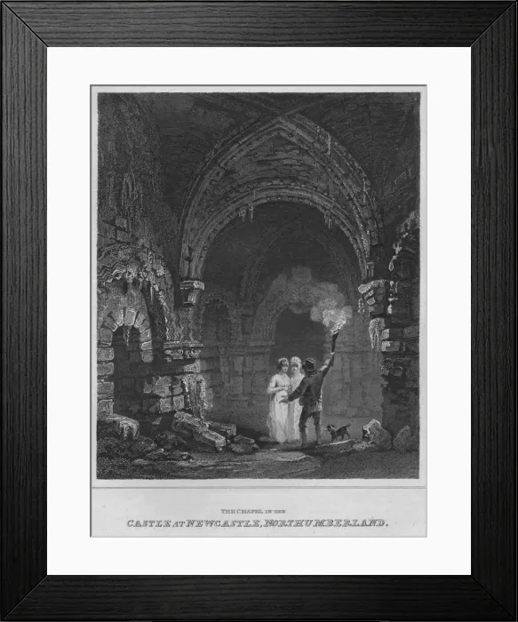 Framed Print : The Chapel in the Castle at Newcastle, Northumberland, 1814. Artist: John Greig Framed Print : The Chapel in the Castle at Newcastle, Northumberland, 1814. Artist: John Greig