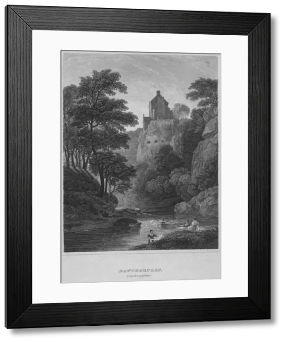 Framed Print : Hawthornden, Edinburghshire, 1814. Artist: John Greig Framed Print : Hawthornden, Edinburghshire, 1814. Artist: John Greig