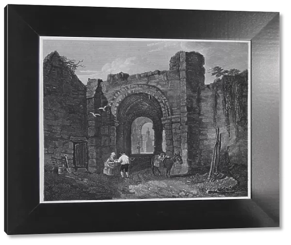 Entrance Gateway - Hexham Abbey, Northumberland, 1814. Artist: John Greig