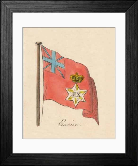 Framed Print : Excise, 1838 Framed Print : Excise, 1838