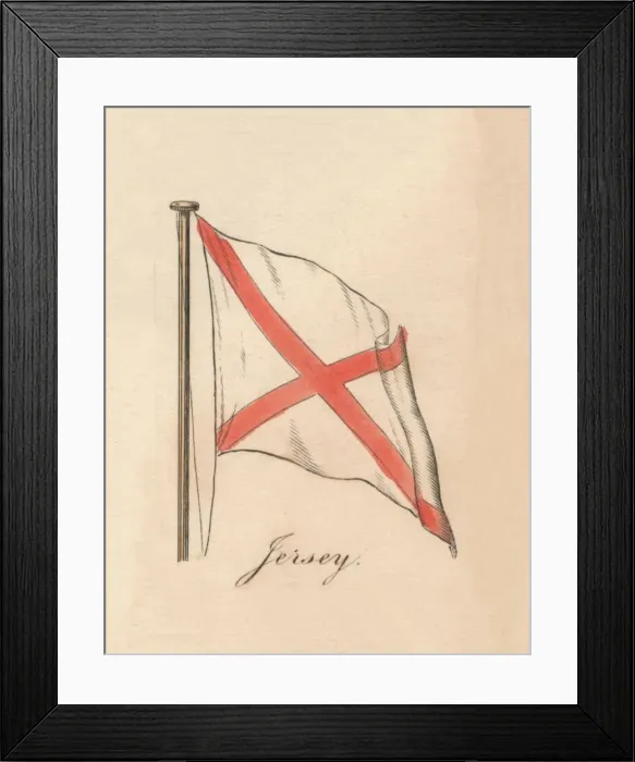 Framed Print : Jersey, 1838 Framed Print : Jersey, 1838