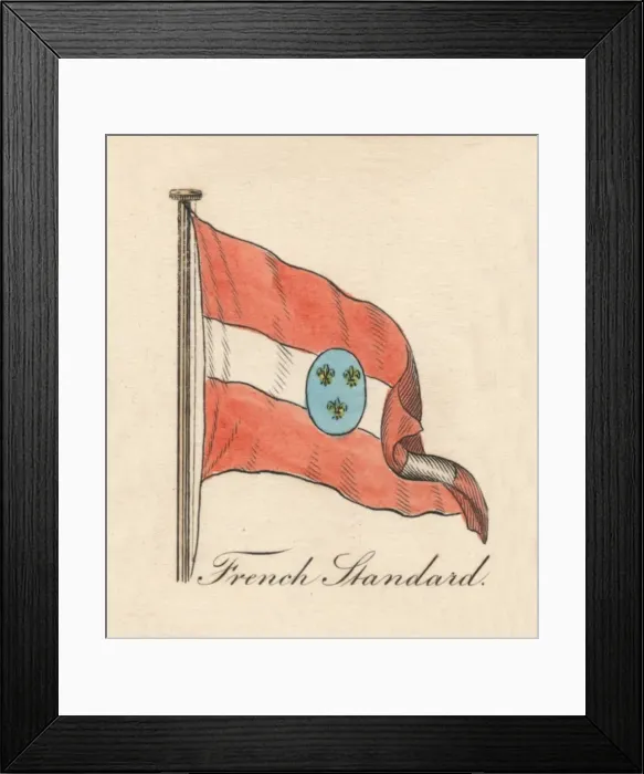 Framed Print : French Standard, 1838 Framed Print : French Standard, 1838