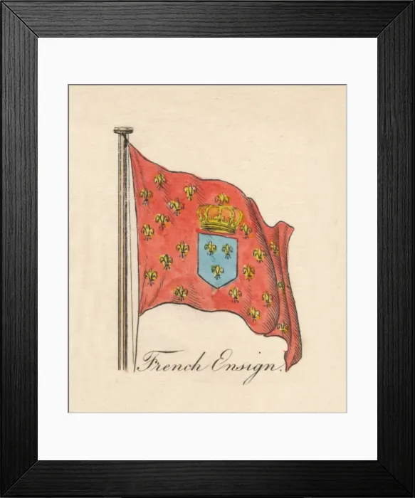 Framed Print : French Ensign, 1838 Framed Print : French Ensign, 1838