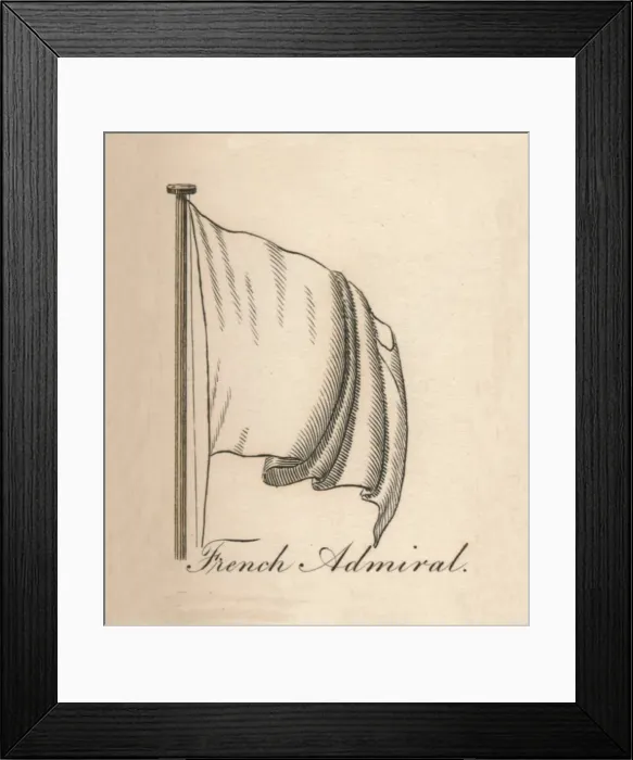 Framed Print : French Admiral, 1838 Framed Print : French Admiral, 1838