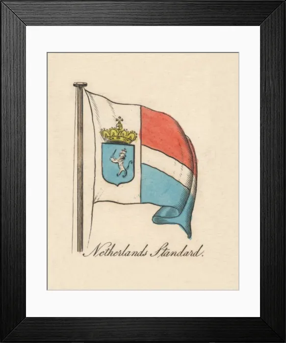 Framed Print : Netherlands Standard, 1838 Framed Print : Netherlands Standard, 1838