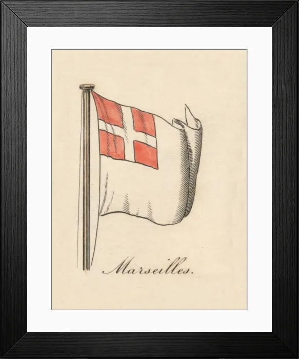 Framed Print : Marseilles, 1838 Framed Print : Marseilles, 1838