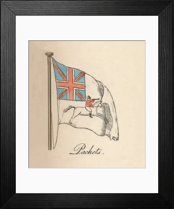 Framed Print : Packets, 1838 Framed Print : Packets, 1838