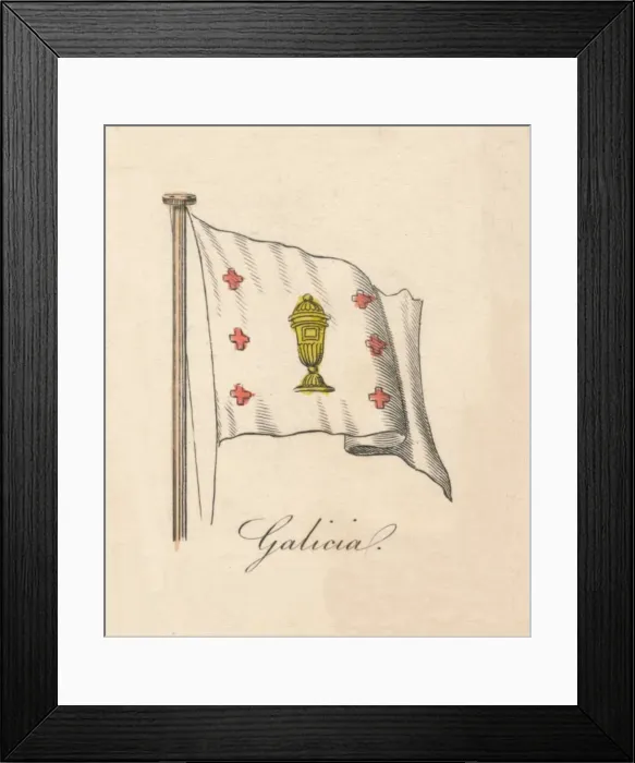 Framed Print : Galicia, 1838