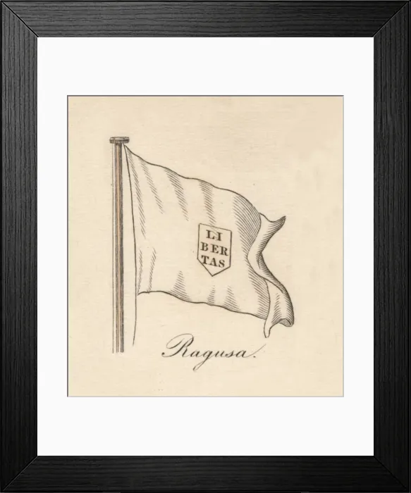 Framed Print : Ragusa, 1838 Framed Print : Ragusa, 1838