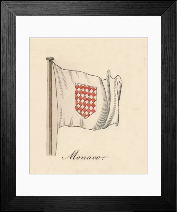 Framed Print : Monaco, 1838 Framed Print : Monaco, 1838