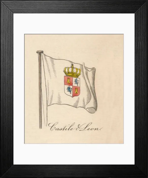 Framed Print : Castile & Leon, 1838 Framed Print : Castile & Leon, 1838