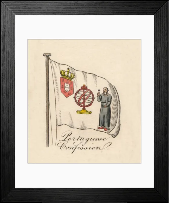 Framed Print : Portuguese Confession, 1838 Framed Print : Portuguese Confession, 1838