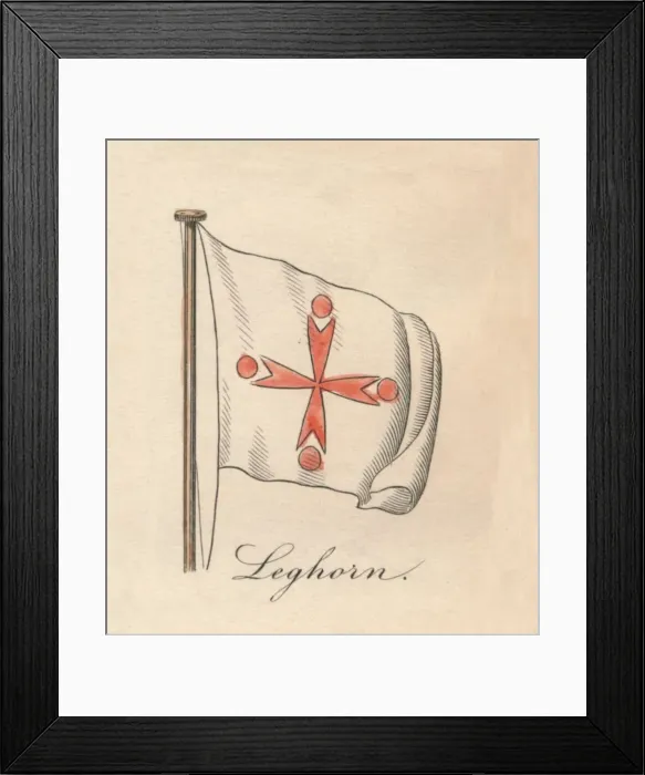 Framed Print : Leghorn, 1838 Framed Print : Leghorn, 1838