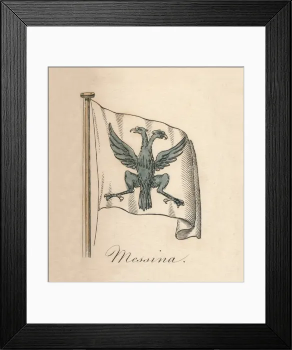 Framed Print : Messina, 1838 Framed Print : Messina, 1838