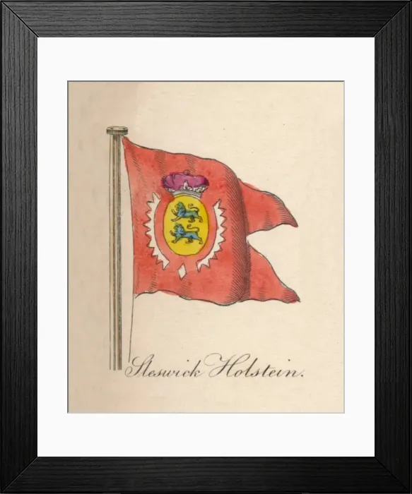 Framed Print : Sleswick Holstein, 1838