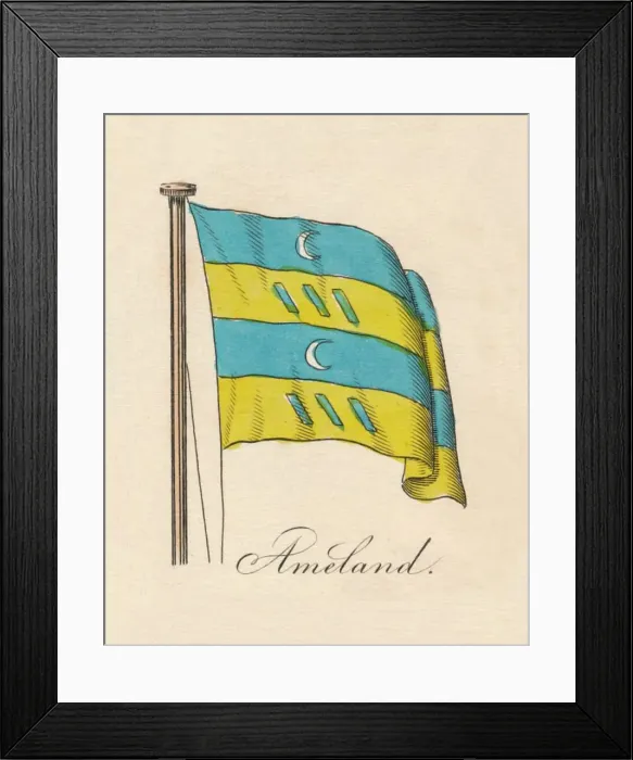Framed Print : Ameland, 1838 Framed Print : Ameland, 1838