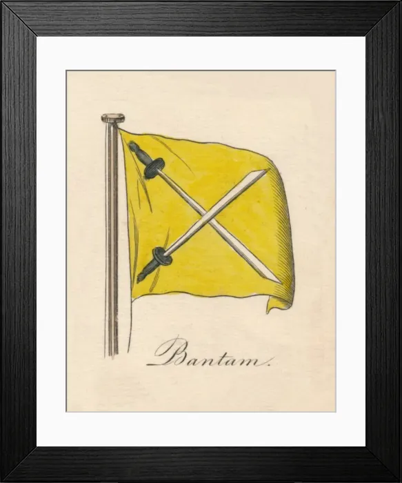 Framed Print : Bantam, 1838