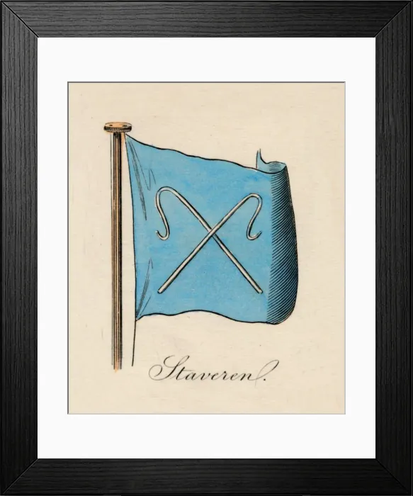 Framed Print : Staveren, 1838 Framed Print : Staveren, 1838