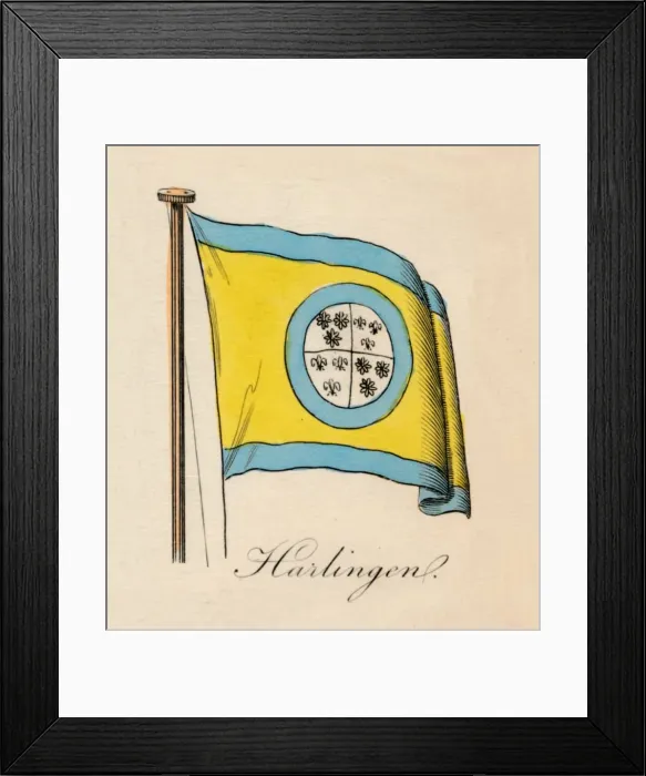 Framed Print : Harlingen, 1838 Framed Print : Harlingen, 1838