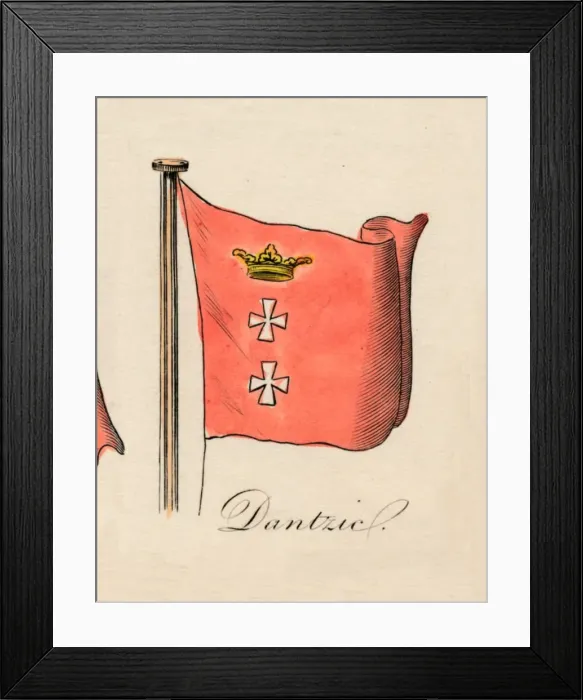 Framed Print : Dantzic, 1838 Framed Print : Dantzic, 1838