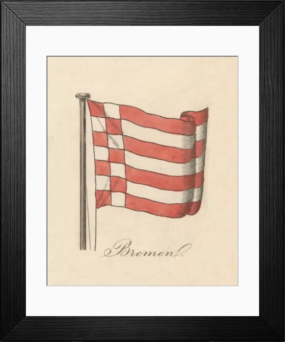 Framed Print : Bremen, 1838 Framed Print : Bremen, 1838